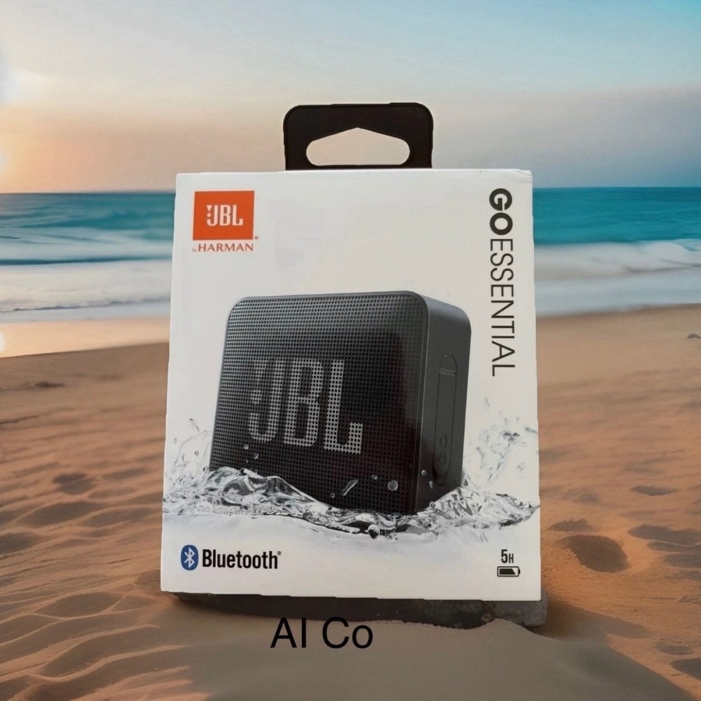 JBL Go Essential Wireless Portable Bluetooth Speaker 5Hr Waterproof Warranty NEW